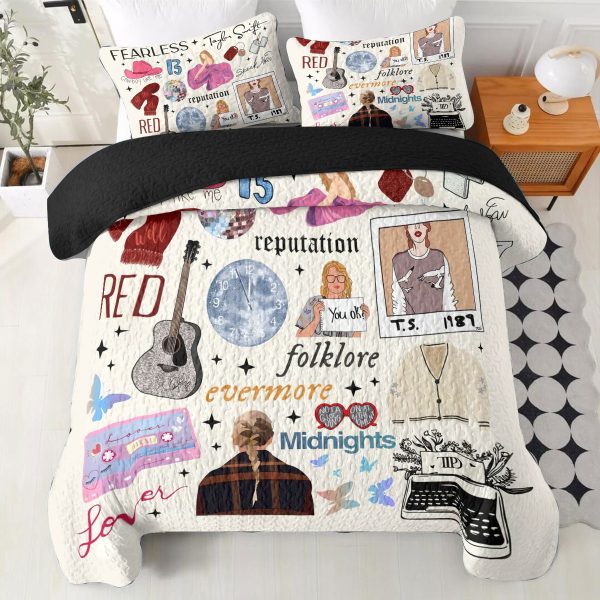 Taylor Swift Quilt Bedding Set - VANDH 3933