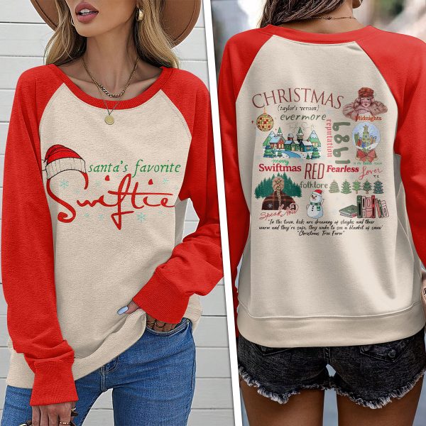 Taylor Swift Round Neck Raglan Sleeve Sweatshirt – VANDH 3909