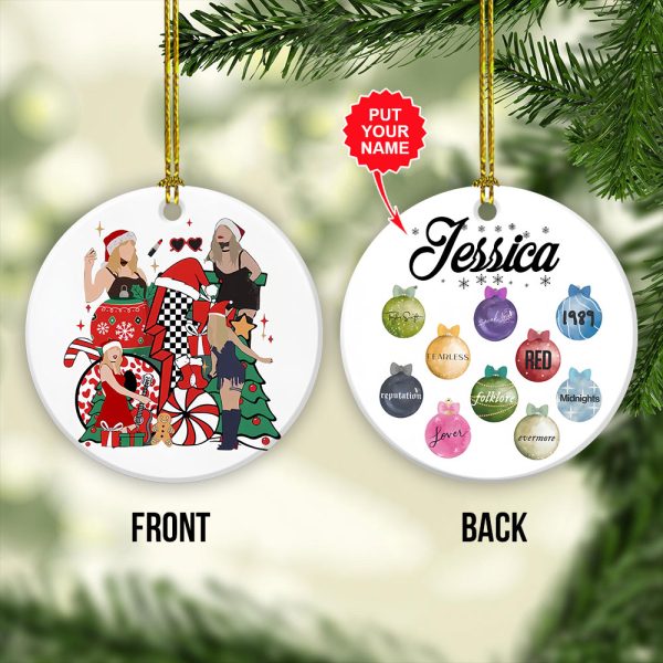 Personalized Taylor Swift Fixed Shape 2-sided Acrylic Ornament - VANDH 3903