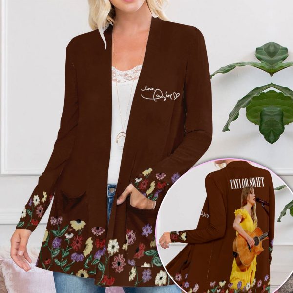 Taylor Swift Women's Patch Pocket Cardigan - VANDH 3899