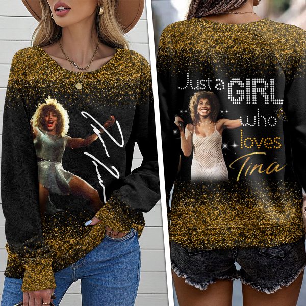Tina Turner Round Neck Raglan Sleeve Sweatshirt – HOATT 7113