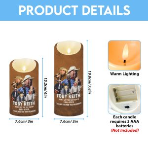 Toby Keith Led Candle - TANTN 9221