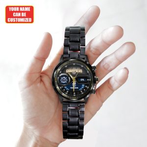 Personalized CFL Toronto Argonauts Black Stainless Steel Watch - TANTN 9487