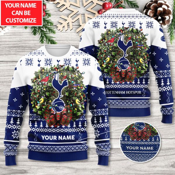Personalized Tottenham Hotspur FC 3D Ugly Sweater - TANTN 9378