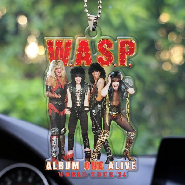W.A.S.P. Custom Shape Clear 1-sided Car Ornament - HOATT 7093