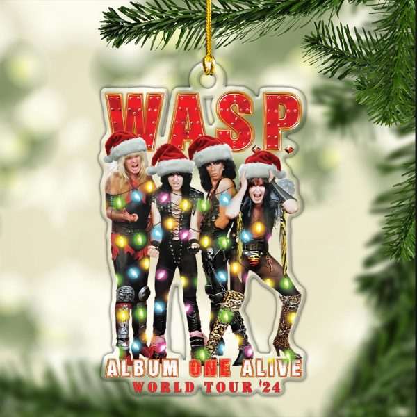 W.A.S.P. Custom Shape Clear 1-Sided Acrylic Ornament - HOATT 7094