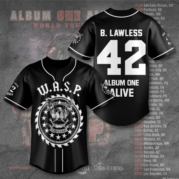 W.A.S.P. Baseball Jersey - TANTN 9613