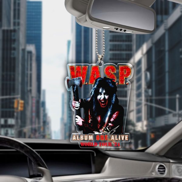 W.A.S.P. Custom Shape Clear 1-sided Car Ornament - HOATT 7245