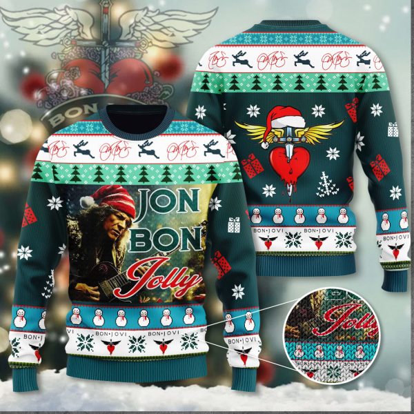 Bon Jovi 3D Ugly Sweater - ANHNV 5684