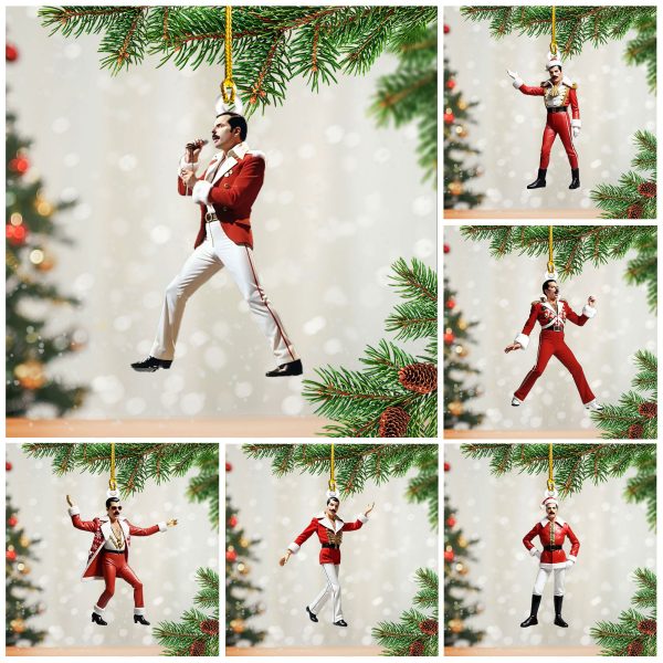 6PCS Freddie Mercury Custom Shape 2-sided Acrylic Ornament - MAITM 8906