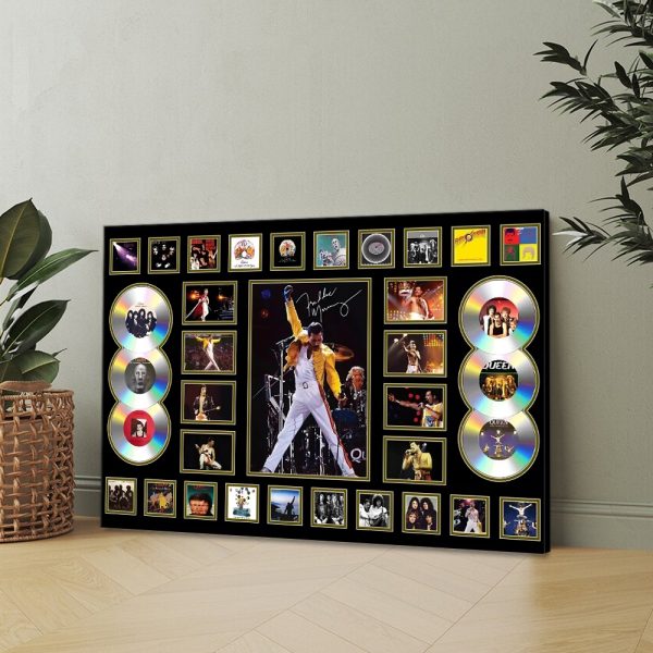 Freddie Mercury Rectangle Canvas With Inner Frame - MAITM 9077