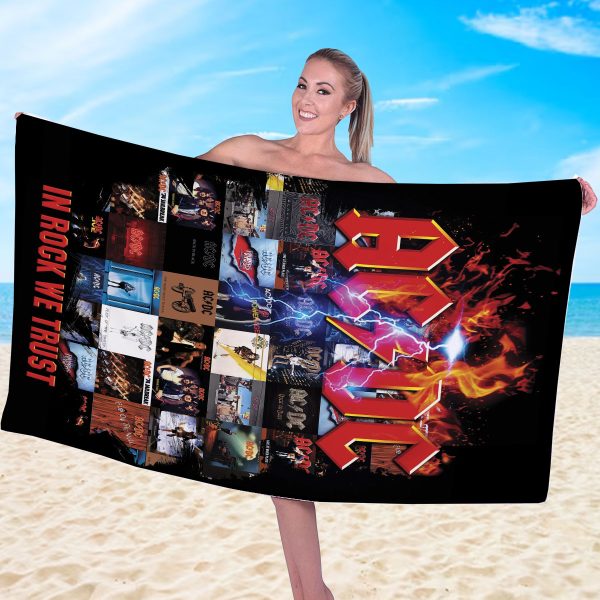 Rock Music Rectangle Beach Towel - HOATT 7592
