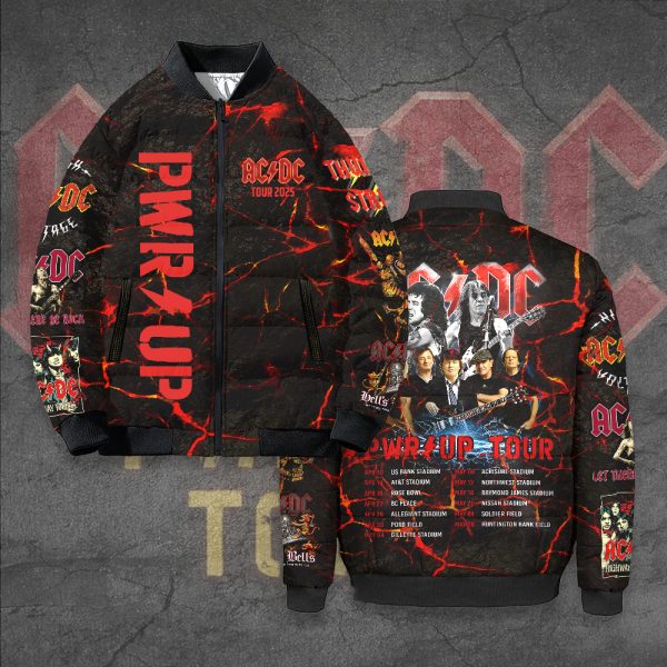 Rock Music 3D 3D Bomber Puffer Jacket - TANTN 10198