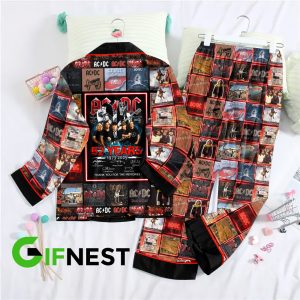 Rock Music Button Down Pajamas Set – HOATT 7743