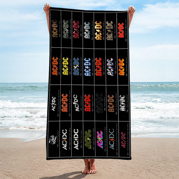 Rock Music Rectangle Beach Towel - GNE 2100