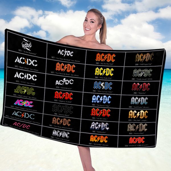 Rock Music Rectangle Beach Towel - GNE 2100