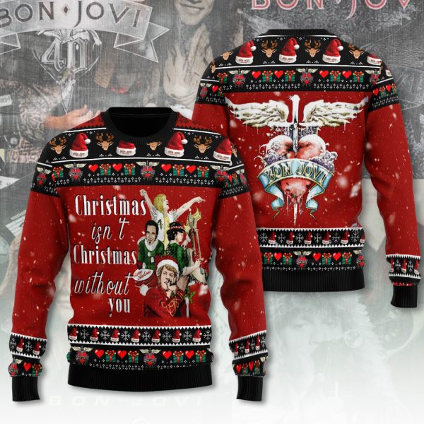 Bon Jovi 3D Ugly Sweater - ANHNV 5735