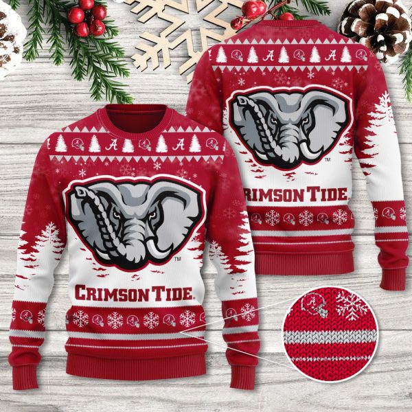 Alabama Crimson Tide Football 3D Ugly Sweater - TANTN 9817