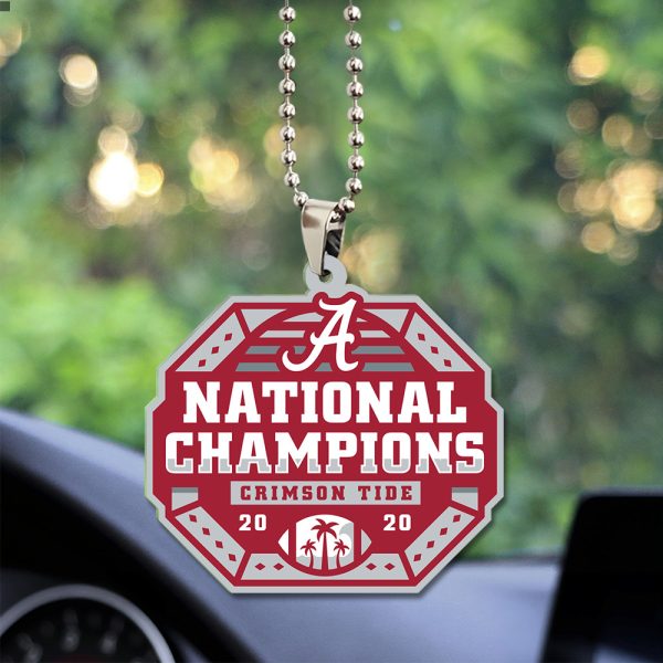 Alabama Crimson Tide Football Custom Shape 2-sided Acrylic Car Ornament - TANTN 9820
