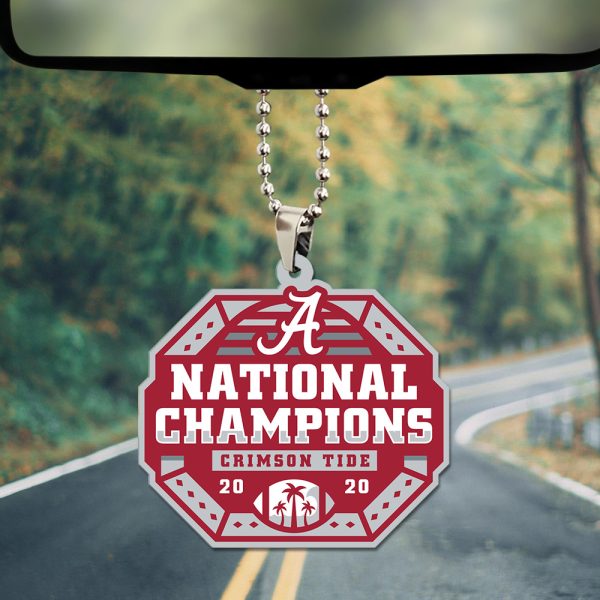 Alabama Crimson Tide Football Custom Shape 2-sided Acrylic Car Ornament - TANTN 9820