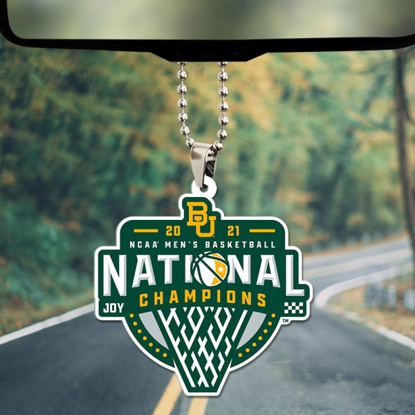 Baylor Bears Men's Basketball Custom Shape 2-sided Acrylic Car Ornament - TANTN 9826