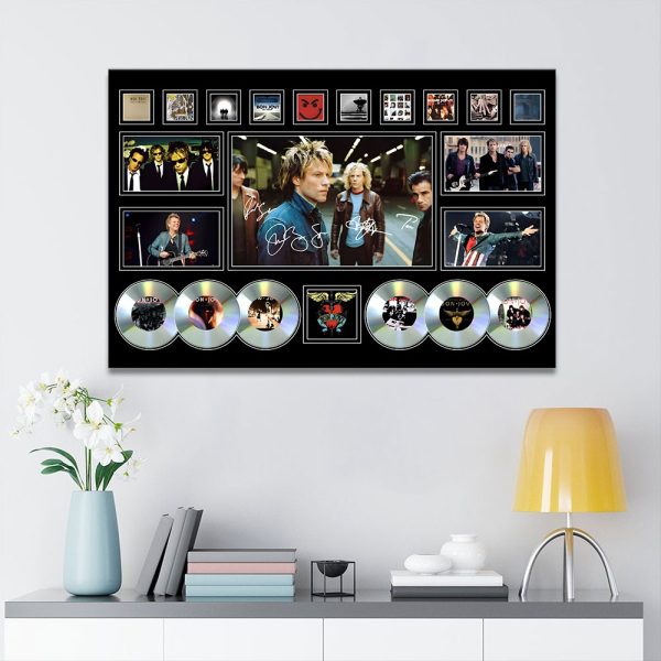 Bon Jovi Rectangle Canvas With Inner Frame - MAITM 9384