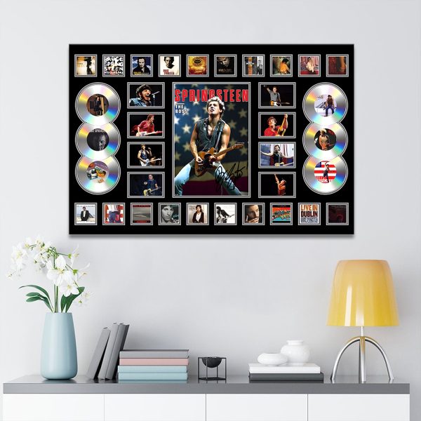 Bruce Springsteen Rectangle Canvas With Inner Frame - MAITM 9194