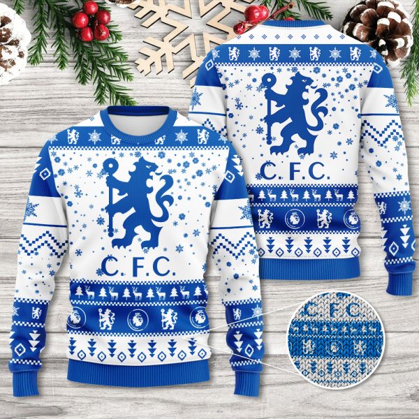 Chelsea FC 3D Ugly Sweater - TANTN 9814