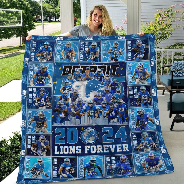 Detroit Lions Quilt Blanket - TANTN 9808