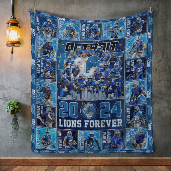 Detroit Lions Quilt Blanket - TANTN 9808