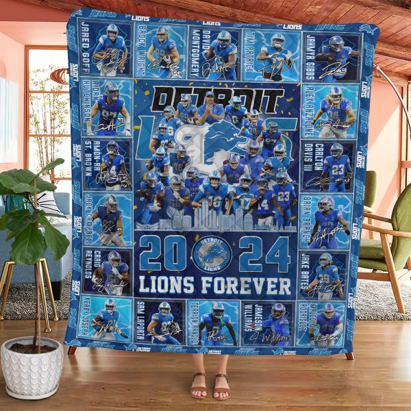 Detroit Lions Quilt Blanket - TANTN 9808