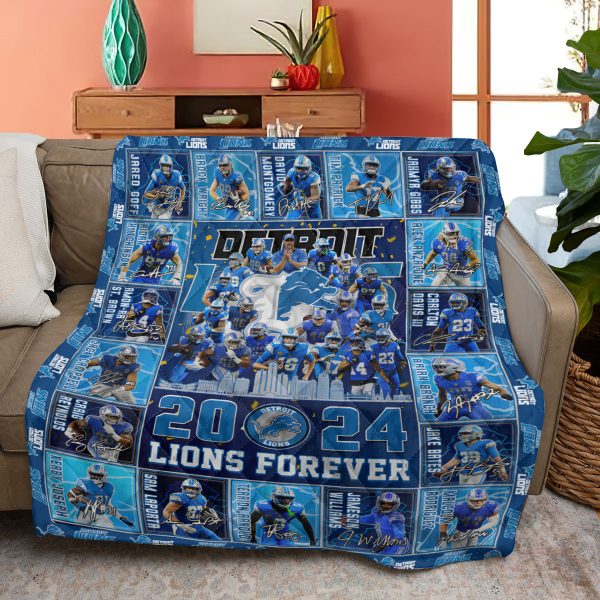 Detroit Lions Quilt Blanket - TANTN 9808