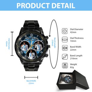 Elvis Presley Black Stainless Steel Watch - HOATT 7662