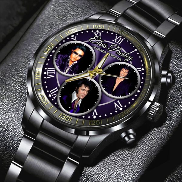 Elvis Presley Black Stainless Steel Watch - HOATT 7671