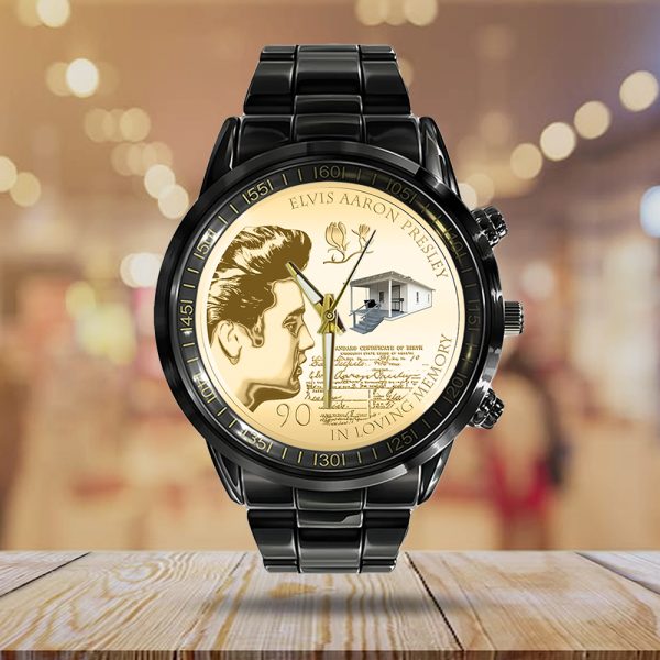 Elvis Presley Black Stainless Steel Watch - TANTN 10120