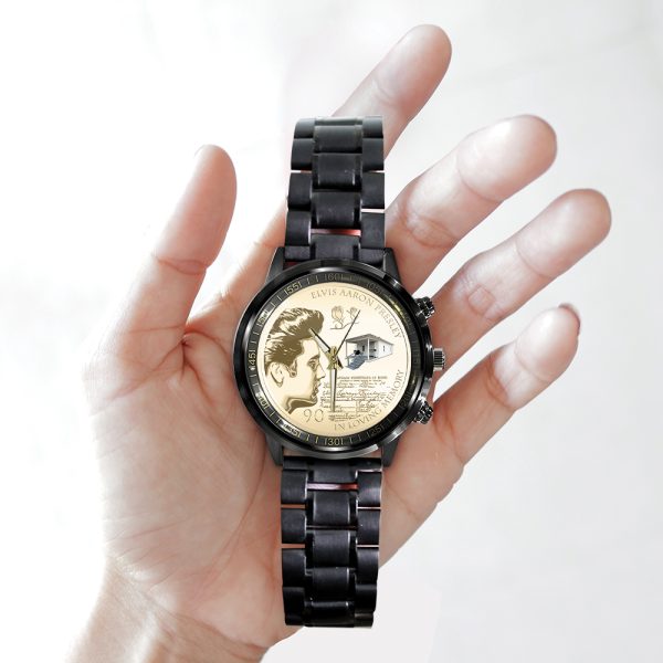 Elvis Presley Black Stainless Steel Watch - TANTN 10120