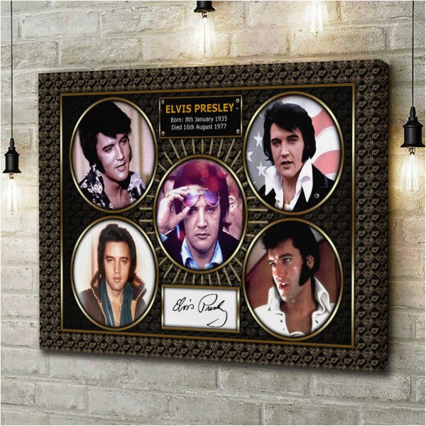 Elvis Presley Rectangle Canvas With Inner Frame - HOATT 7346