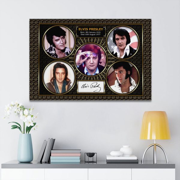 Elvis Presley Rectangle Canvas With Inner Frame - HOATT 7346