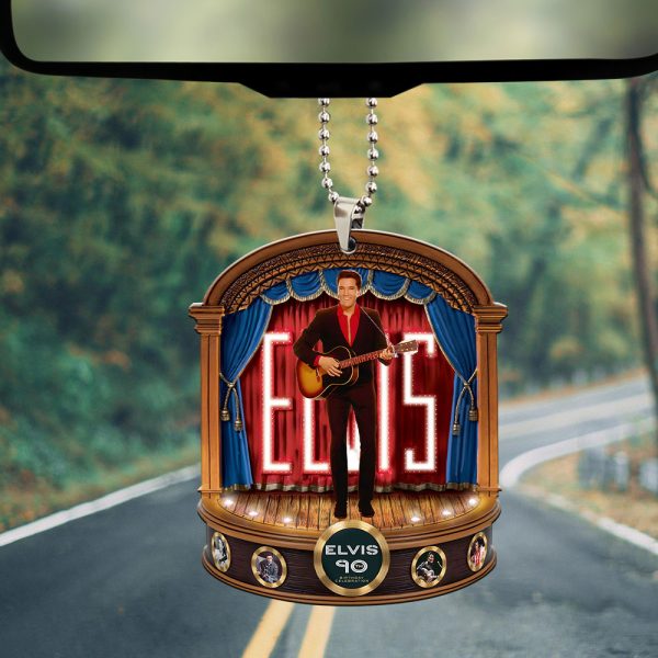 Elvis Presley Custom Shape 2-sided Acrylic Car Ornament - MAITM 9381
