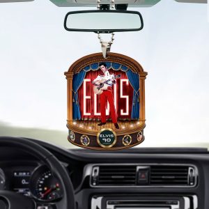 Elvis Presley Custom Shape 2-sided Acrylic Car Ornament - MAITM 9383