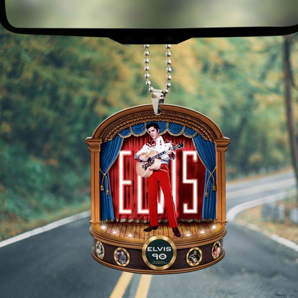 Elvis Presley Custom Shape 2-sided Acrylic Car Ornament - MAITM 9383