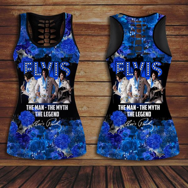 Elvis Presley Hollow Tank Top Leggings - HOATT 7404