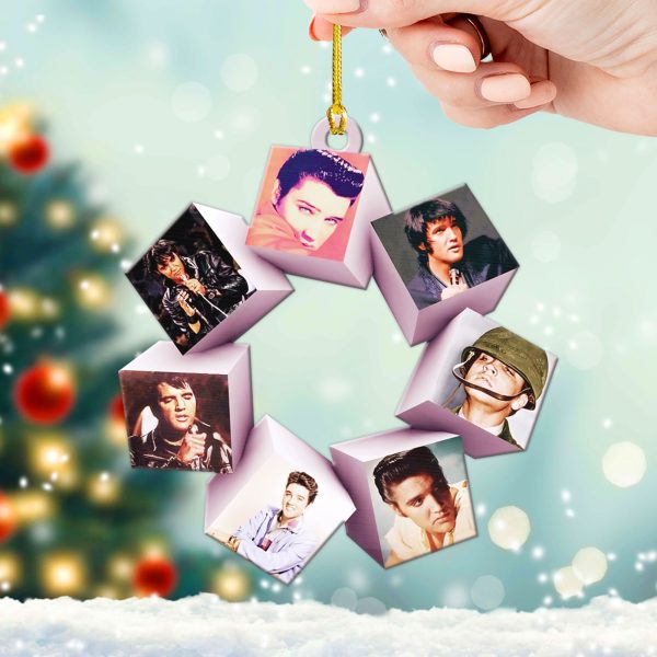 Elvis Presley Custom Shape 2-sided Acrylic Ornament - VANDH 4015