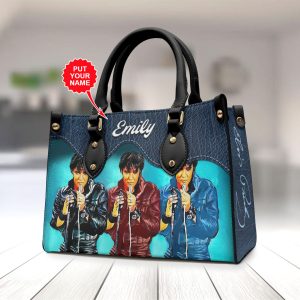 Personalized Elvis Presley Leather HandBag - VANDH 4014