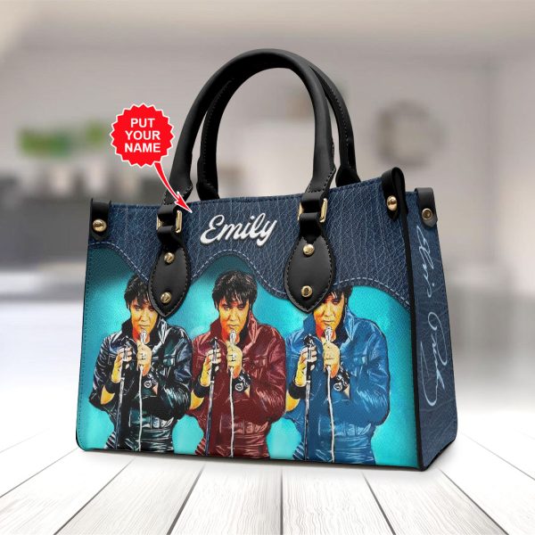 Personalized Elvis Presley Leather HandBag - VANDH 4014