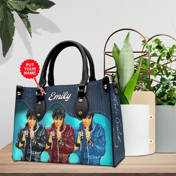 Personalized Elvis Presley Leather HandBag - VANDH 4014