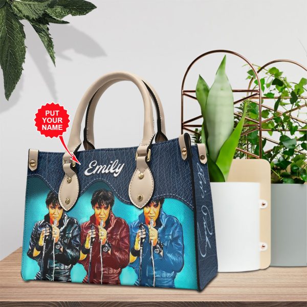 Personalized Elvis Presley Leather HandBag - VANDH 4014