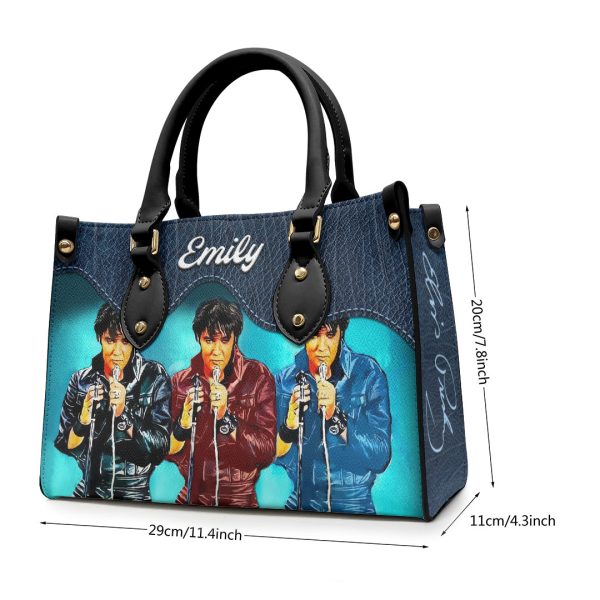 Personalized Elvis Presley Leather HandBag - VANDH 4014
