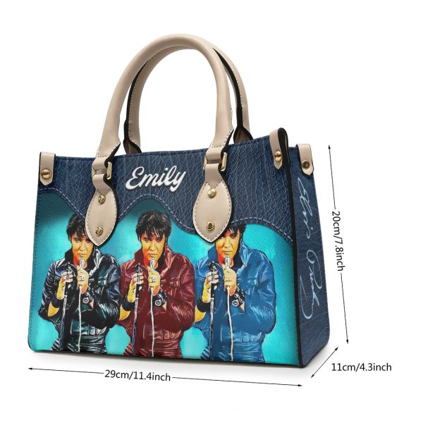 Personalized Elvis Presley Leather HandBag - VANDH 4014
