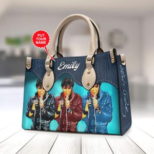 Personalized Elvis Presley Leather HandBag - VANDH 4014